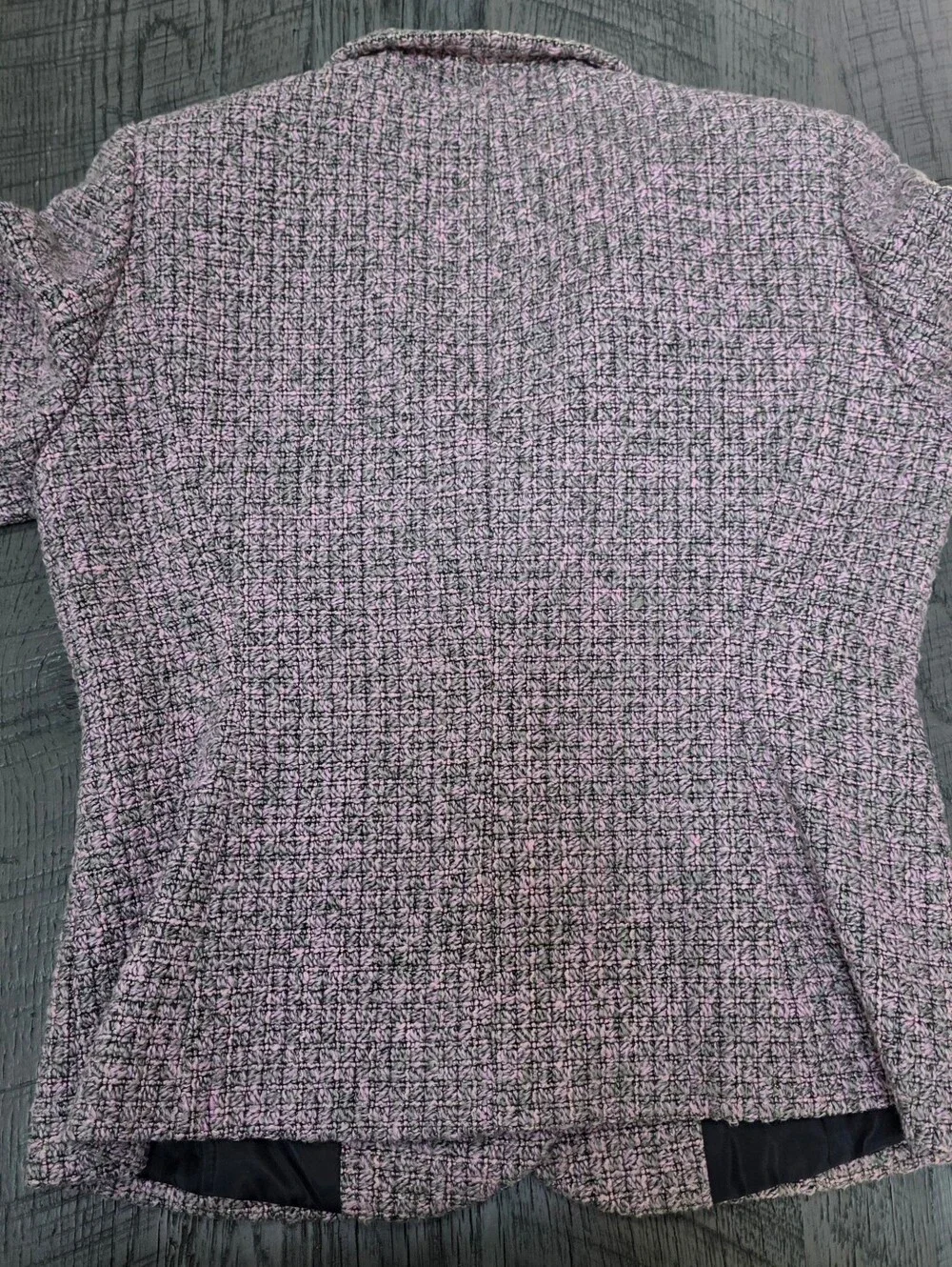Tahari Lilac Textured Petite Notch-Collar Blazer (Size 10p)